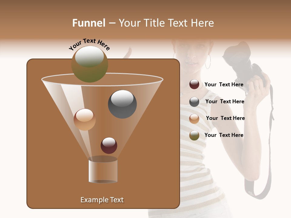 Beauty White Caucasian PowerPoint Template