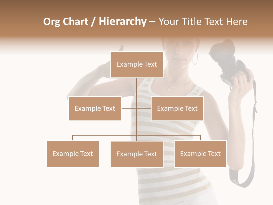 Beauty White Caucasian PowerPoint Template