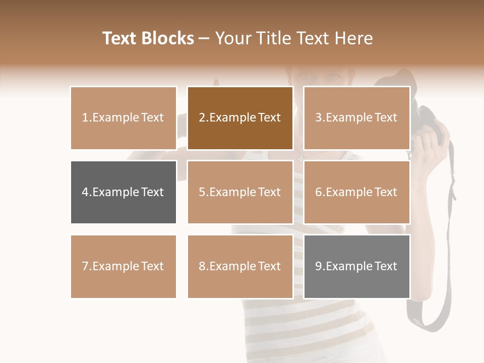 Beauty White Caucasian PowerPoint Template