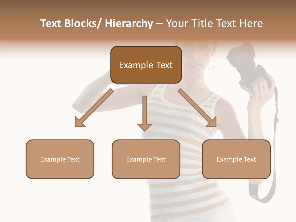 Beauty White Caucasian PowerPoint Template