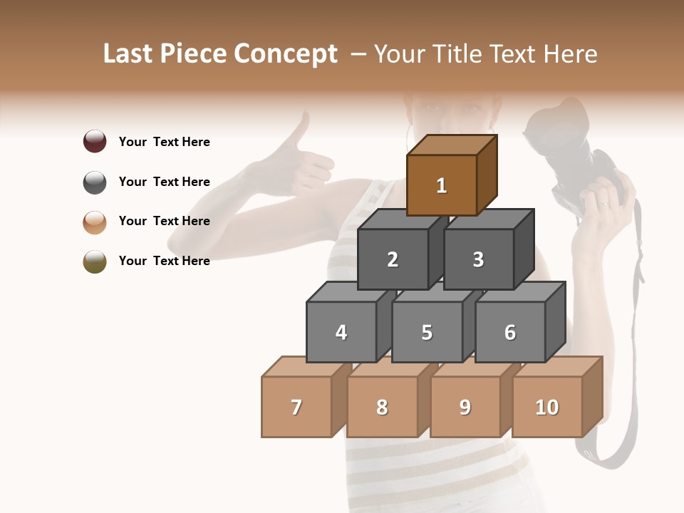 Beauty White Caucasian PowerPoint Template