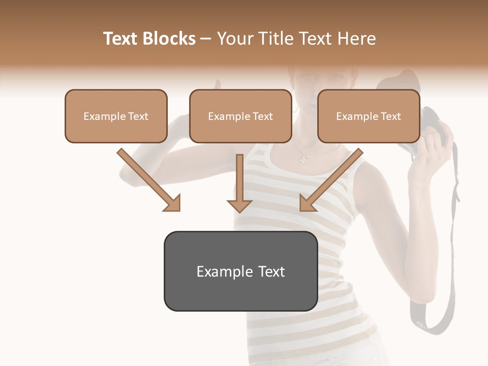 Beauty White Caucasian PowerPoint Template