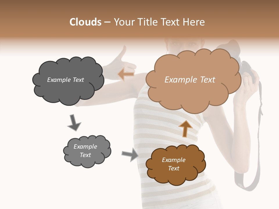 Beauty White Caucasian PowerPoint Template