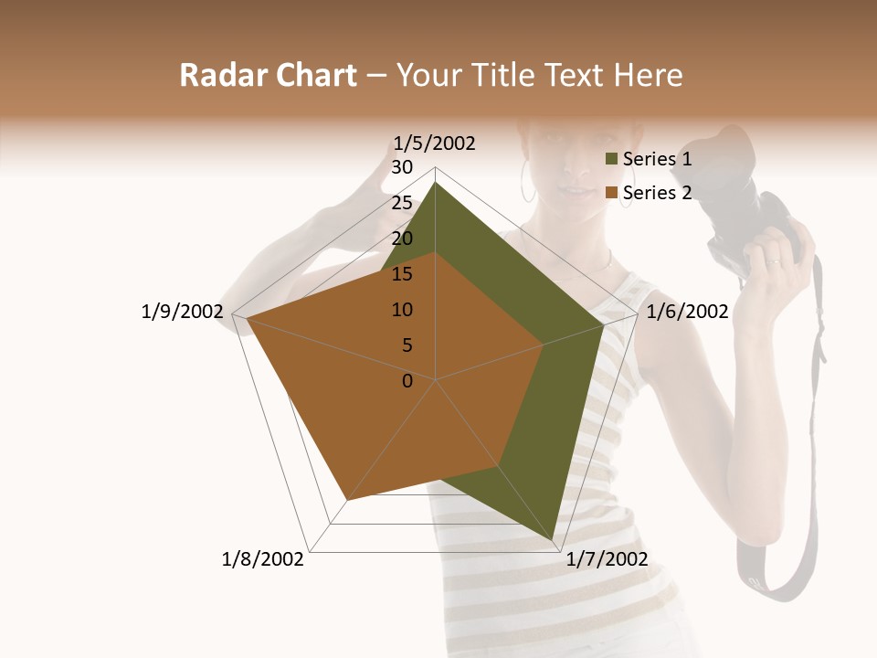 Beauty White Caucasian PowerPoint Template