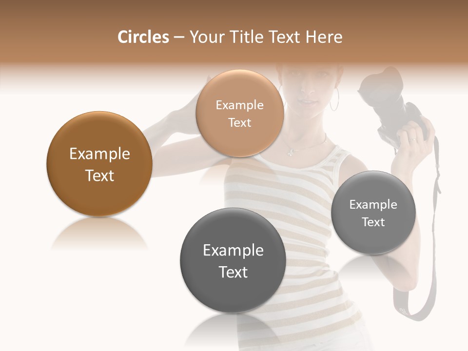 Beauty White Caucasian PowerPoint Template