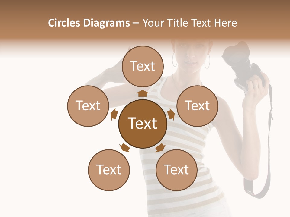 Beauty White Caucasian PowerPoint Template