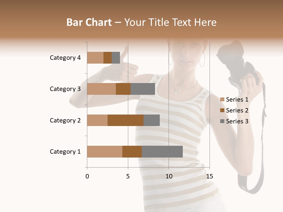 Beauty White Caucasian PowerPoint Template