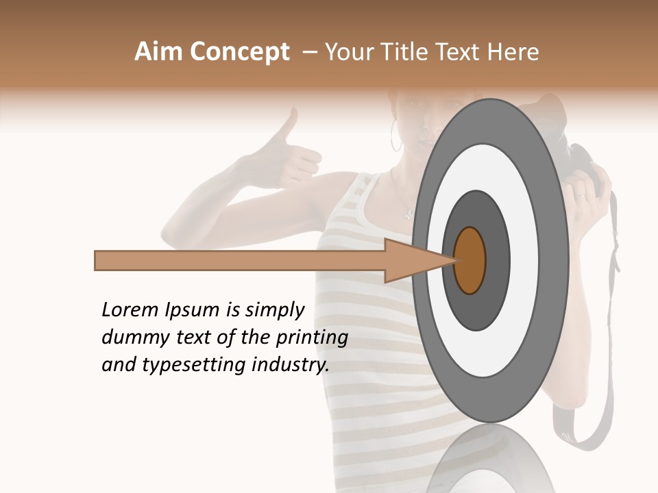 Beauty White Caucasian PowerPoint Template