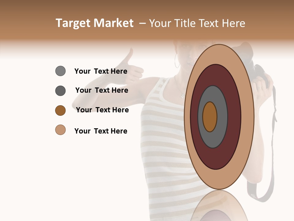 Beauty White Caucasian PowerPoint Template