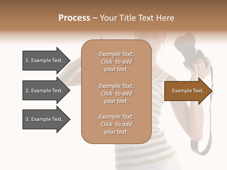 Beauty White Caucasian PowerPoint Template