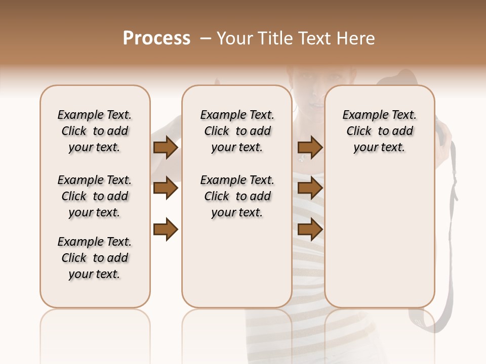 Beauty White Caucasian PowerPoint Template