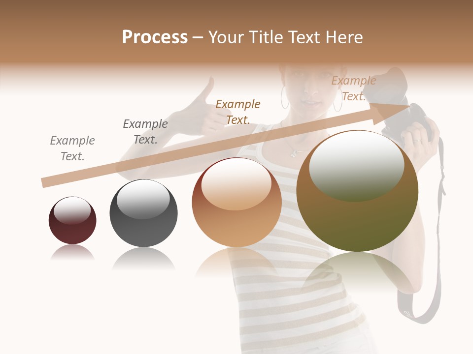 Beauty White Caucasian PowerPoint Template
