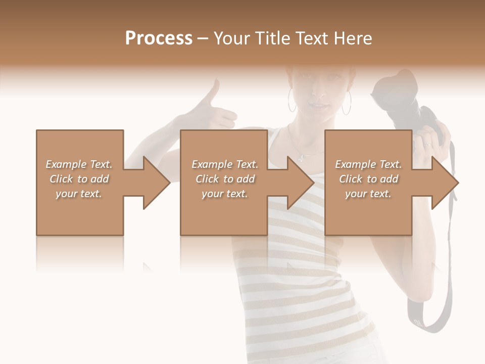 Beauty White Caucasian PowerPoint Template