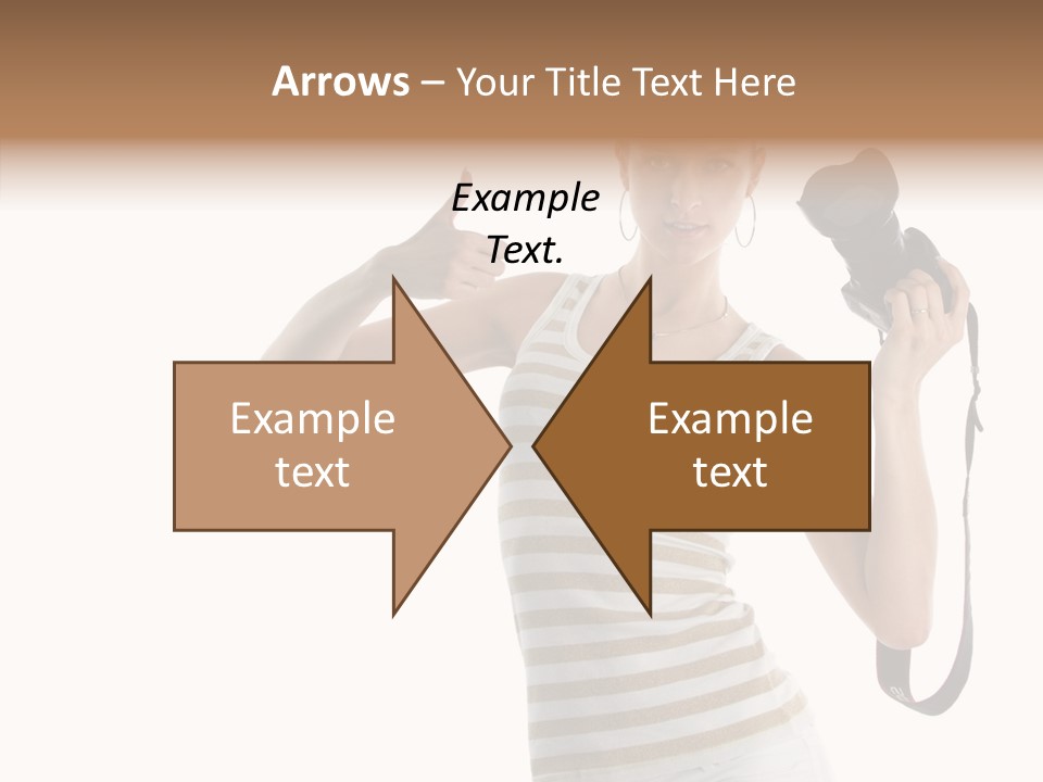 Beauty White Caucasian PowerPoint Template