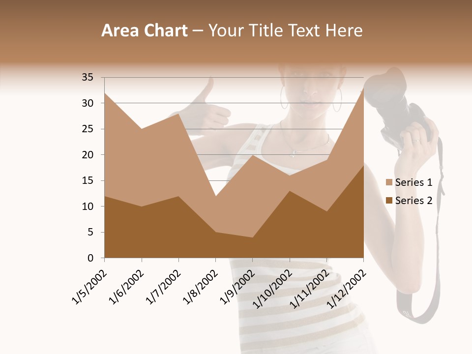 Beauty White Caucasian PowerPoint Template