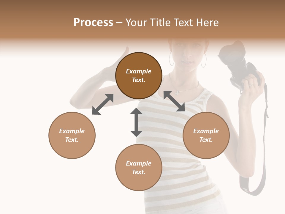 Beauty White Caucasian PowerPoint Template