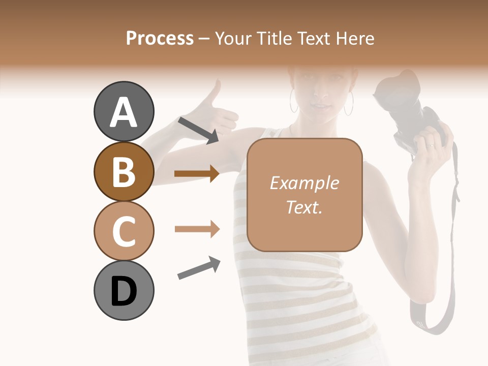 Beauty White Caucasian PowerPoint Template