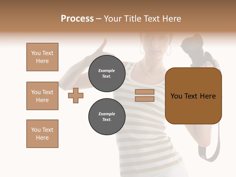 Beauty White Caucasian PowerPoint Template