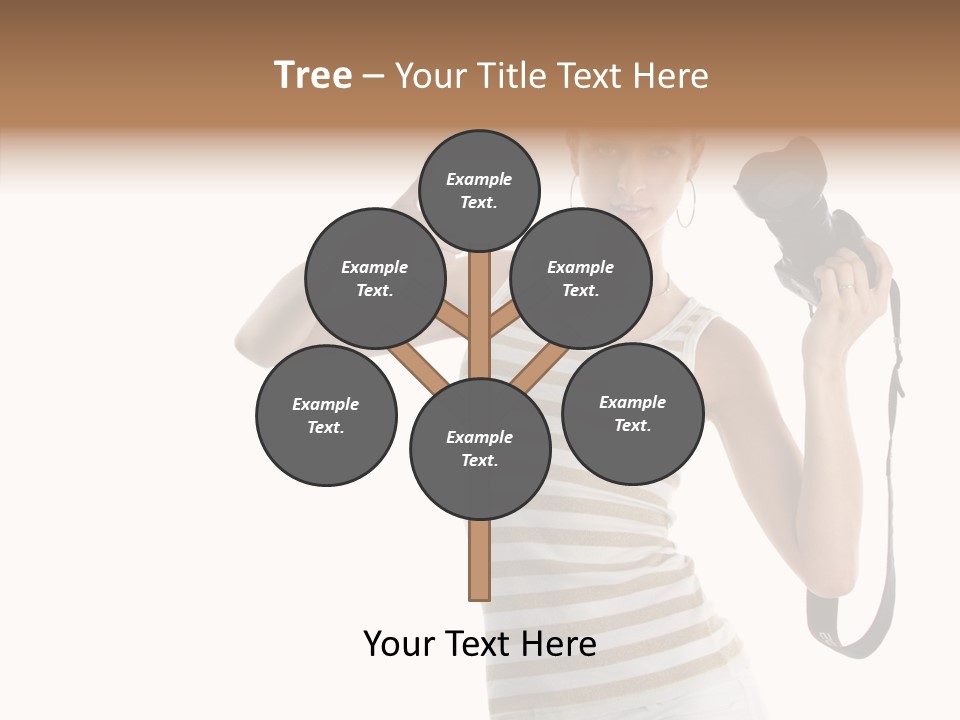 Beauty White Caucasian PowerPoint Template