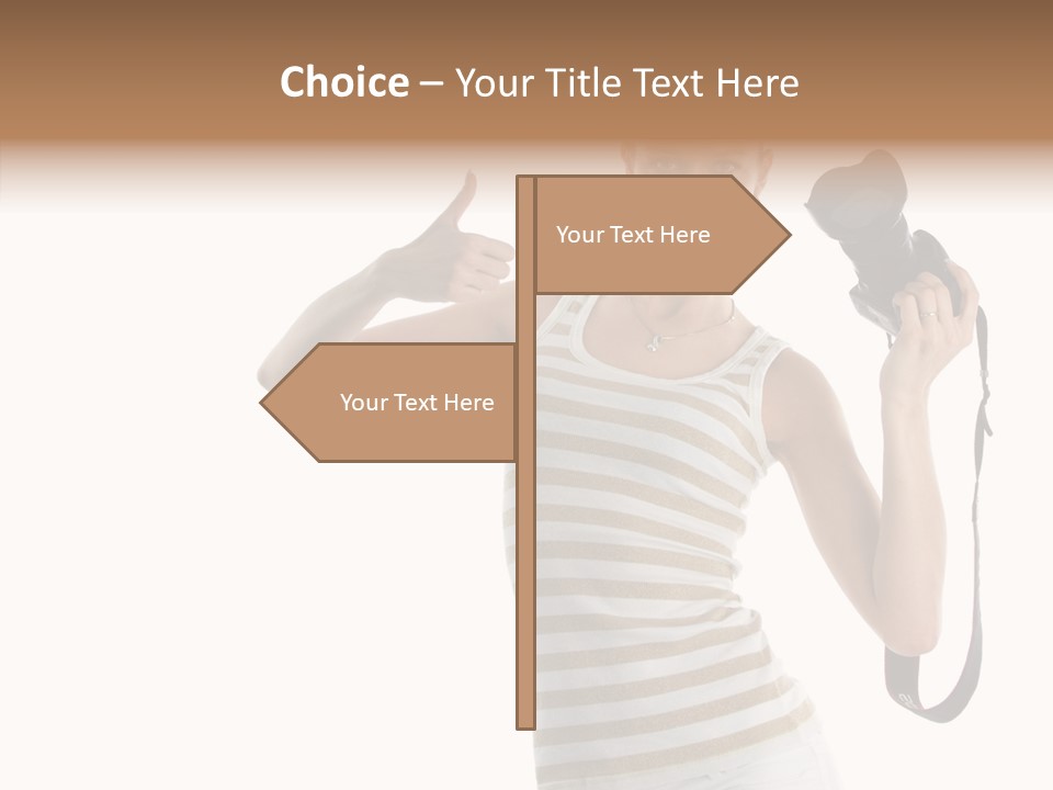 Beauty White Caucasian PowerPoint Template