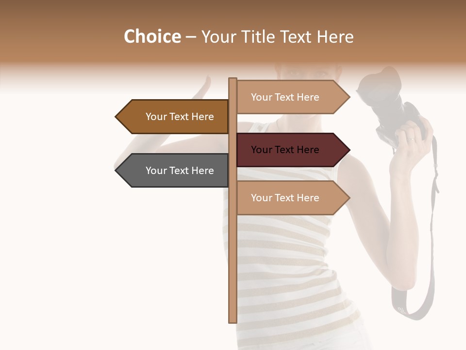 Beauty White Caucasian PowerPoint Template