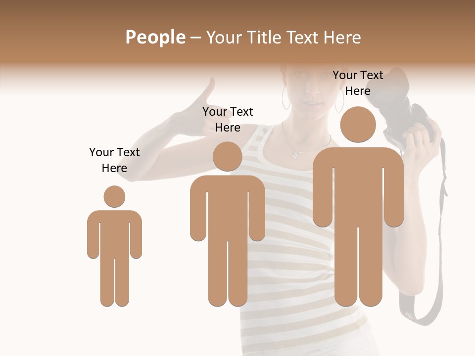 Beauty White Caucasian PowerPoint Template