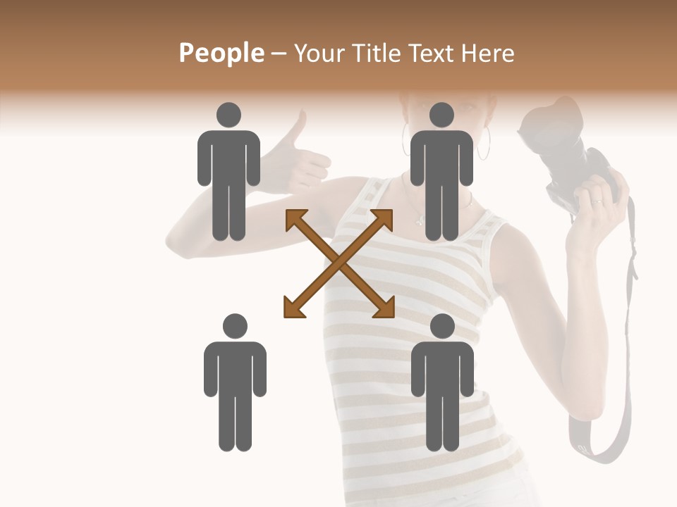 Beauty White Caucasian PowerPoint Template