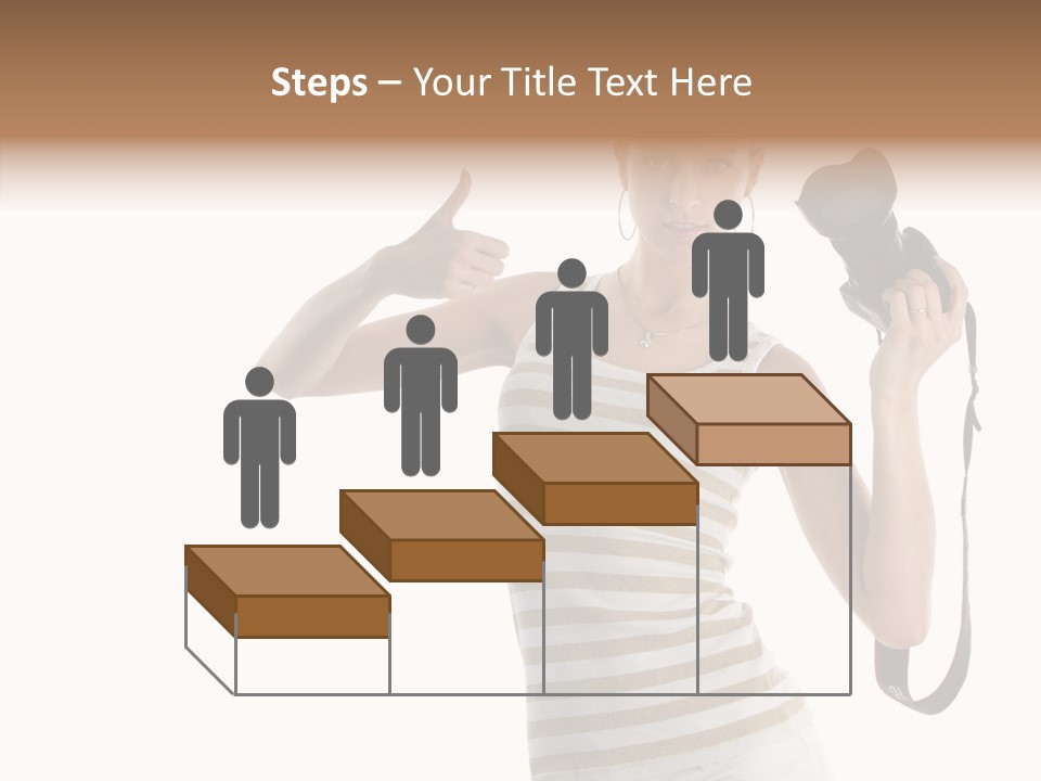 Beauty White Caucasian PowerPoint Template