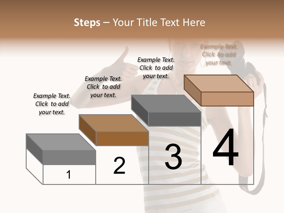 Beauty White Caucasian PowerPoint Template