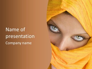 Beauty Seductive Islam PowerPoint Template