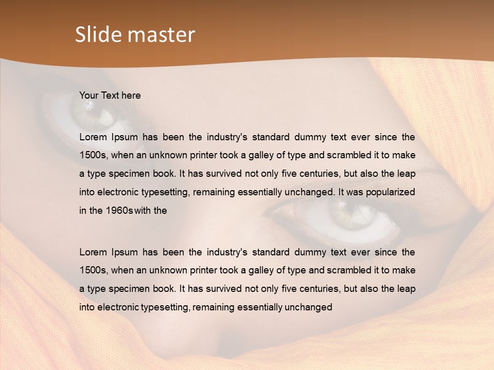 Beauty Seductive Islam PowerPoint Template