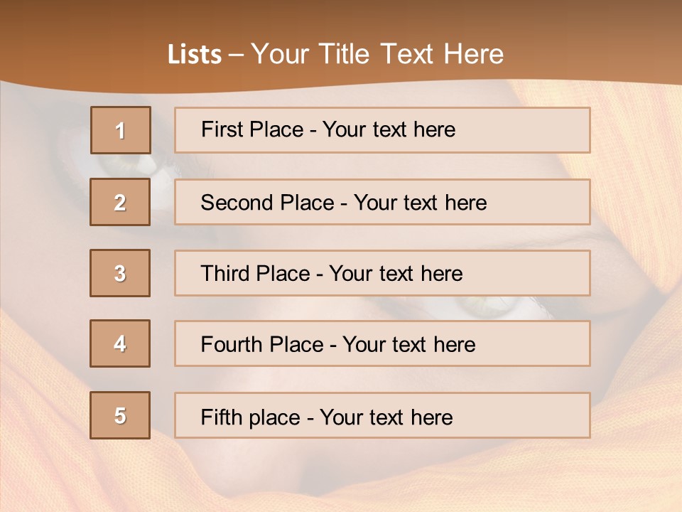 Beauty Seductive Islam PowerPoint Template