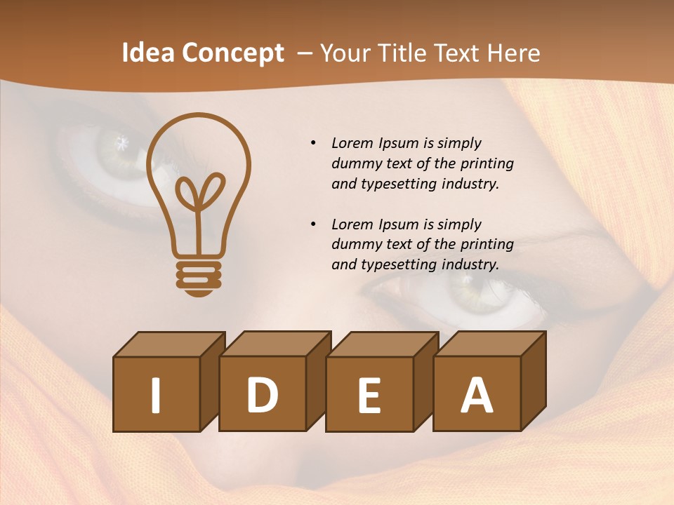 Beauty Seductive Islam PowerPoint Template