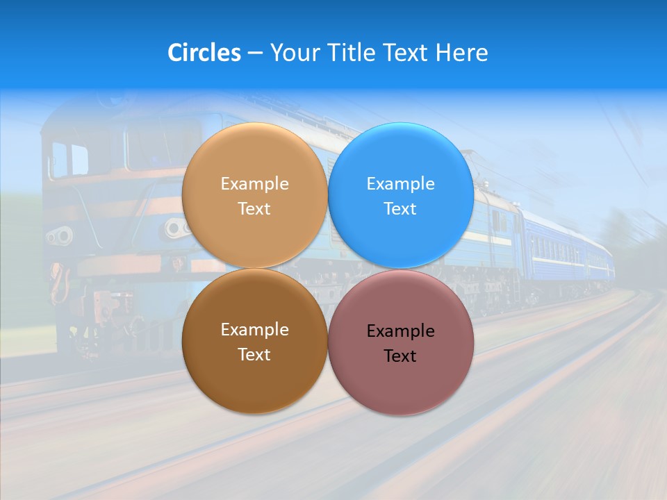 Electric Train Sky PowerPoint Template