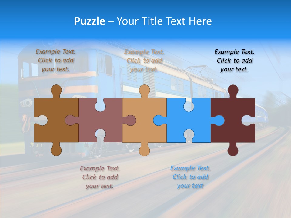 Electric Train Sky PowerPoint Template