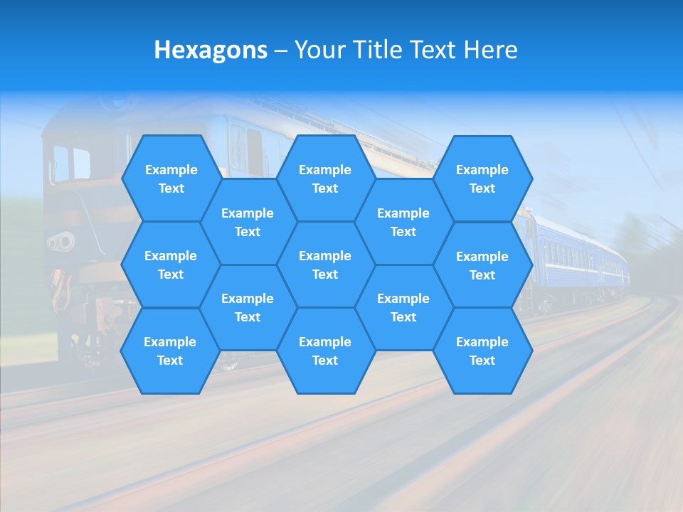 Electric Train Sky PowerPoint Template