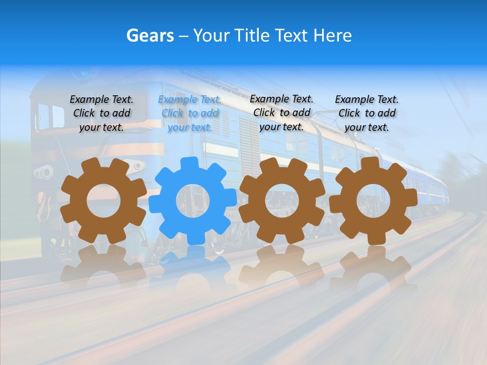 Electric Train Sky PowerPoint Template