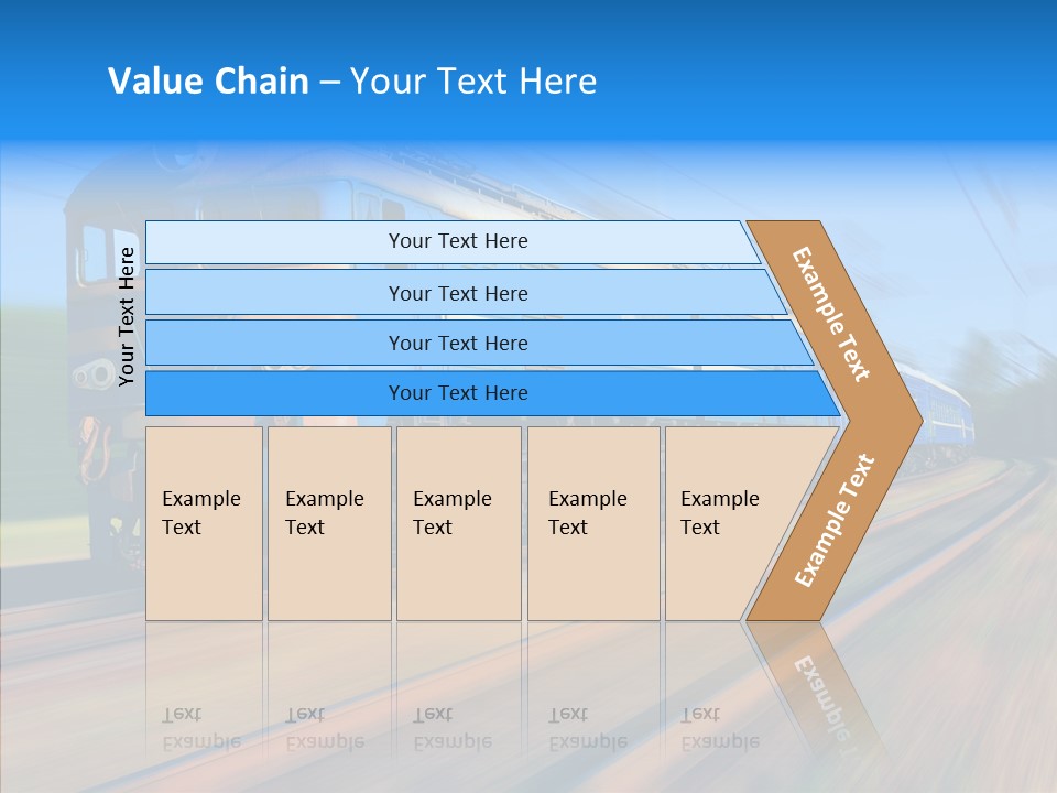Electric Train Sky PowerPoint Template
