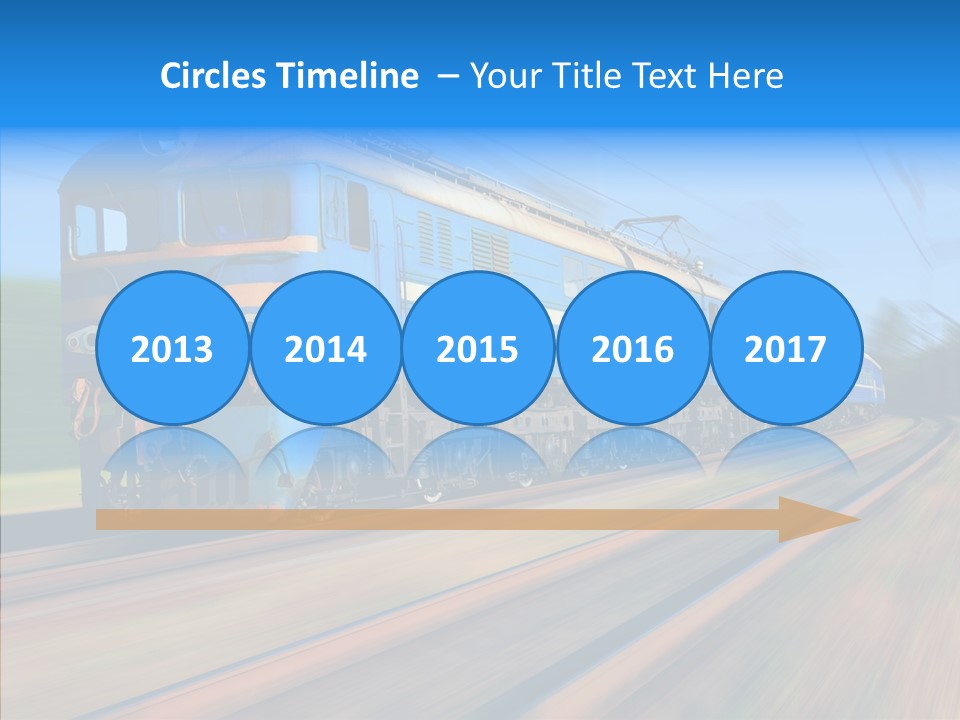 Electric Train Sky PowerPoint Template