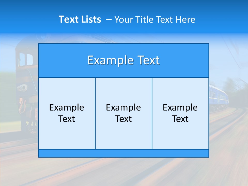 Electric Train Sky PowerPoint Template