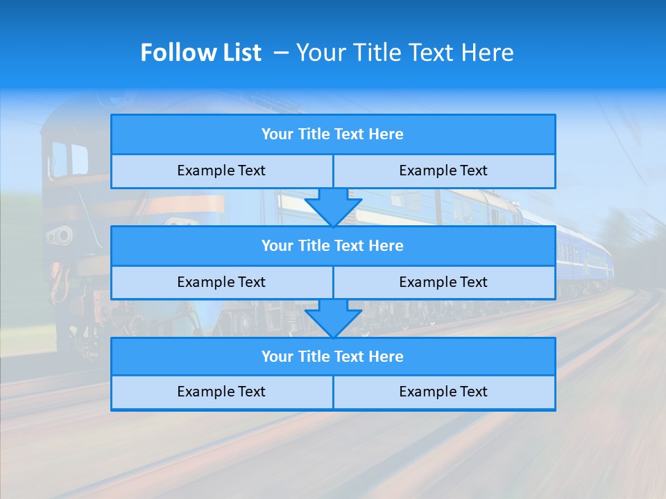 Electric Train Sky PowerPoint Template