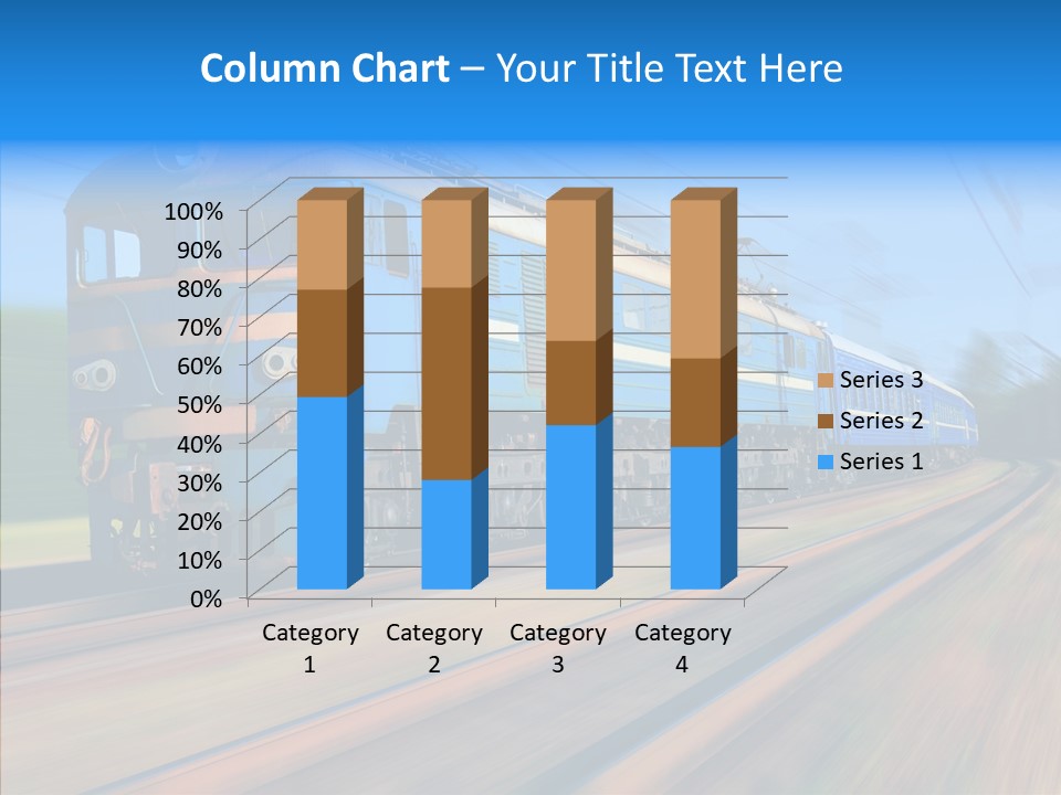 Electric Train Sky PowerPoint Template