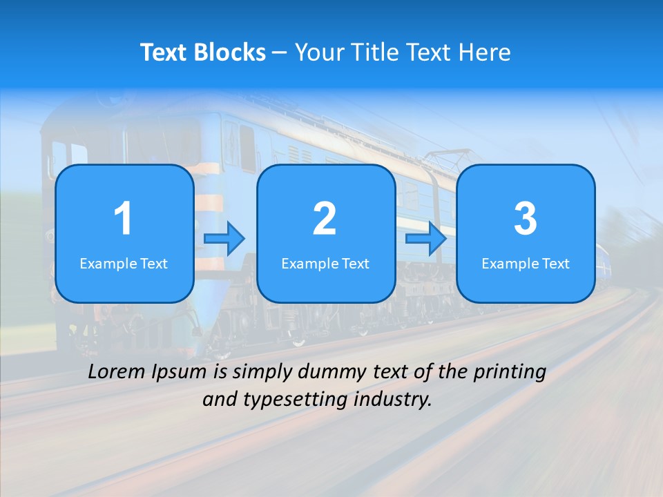 Electric Train Sky PowerPoint Template