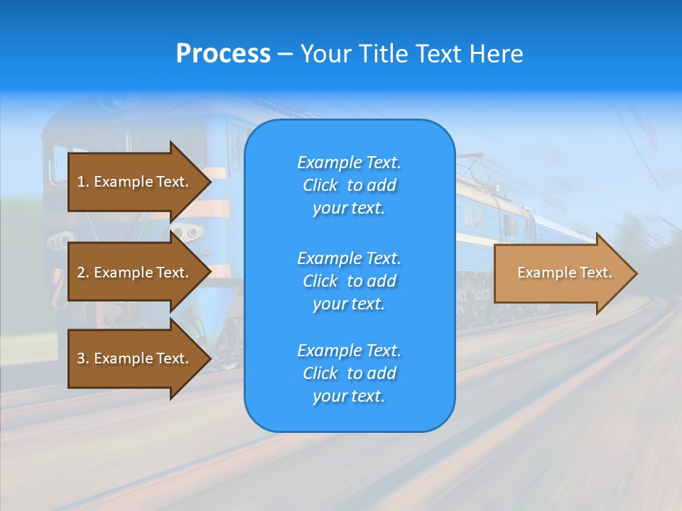 Electric Train Sky PowerPoint Template