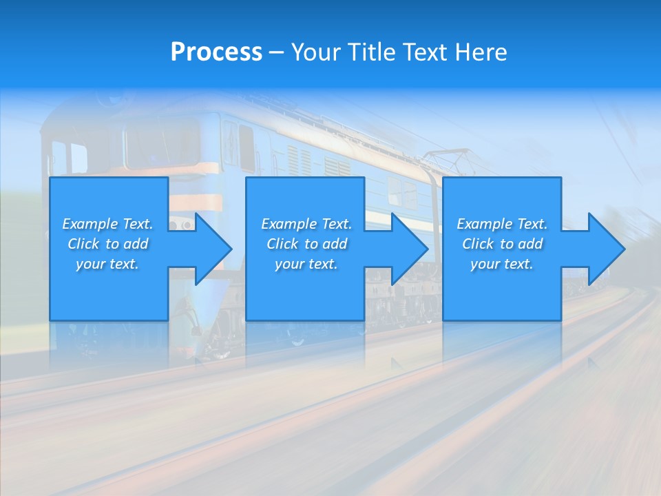 Electric Train Sky PowerPoint Template