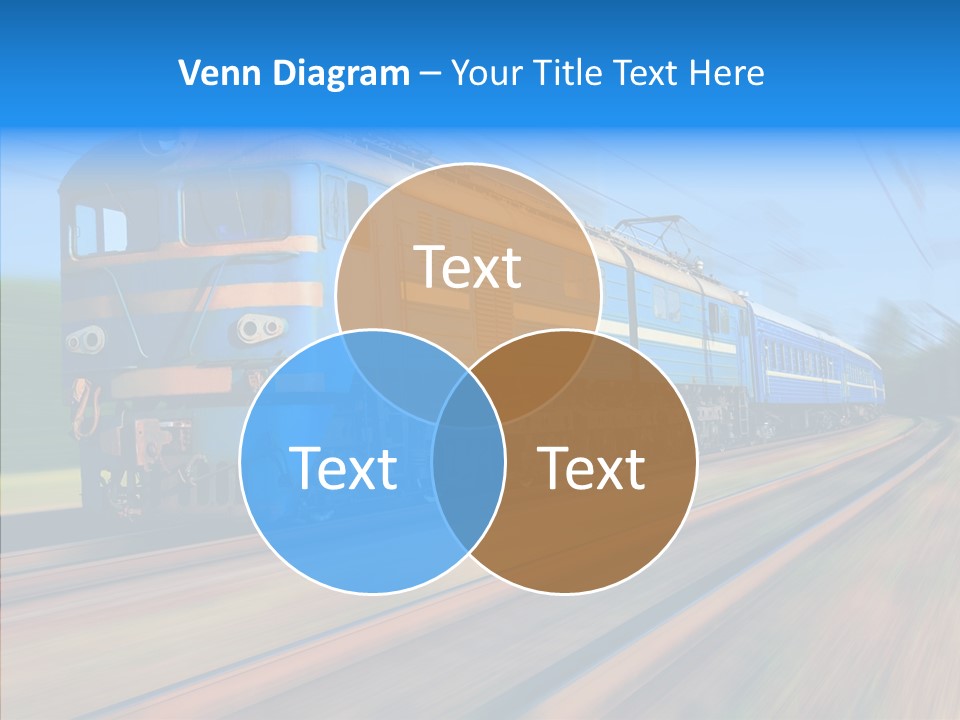 Electric Train Sky PowerPoint Template