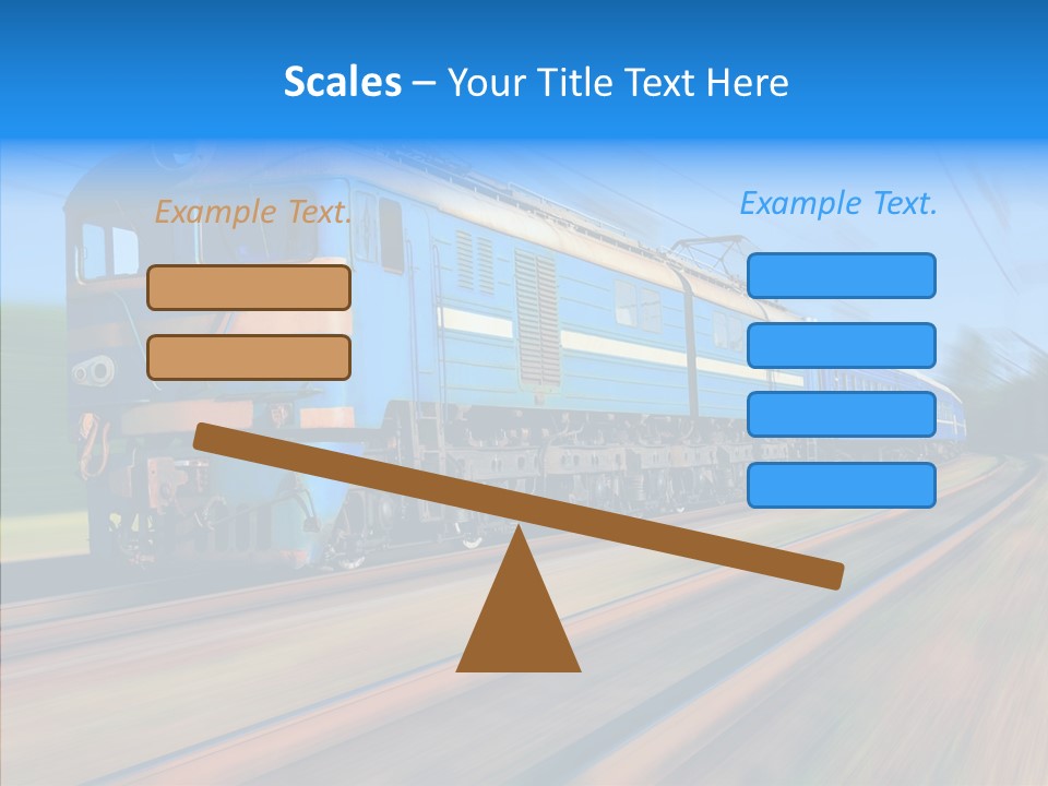 Electric Train Sky PowerPoint Template