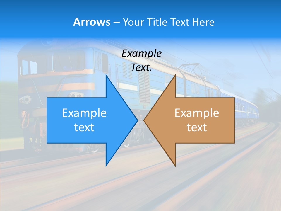 Electric Train Sky PowerPoint Template