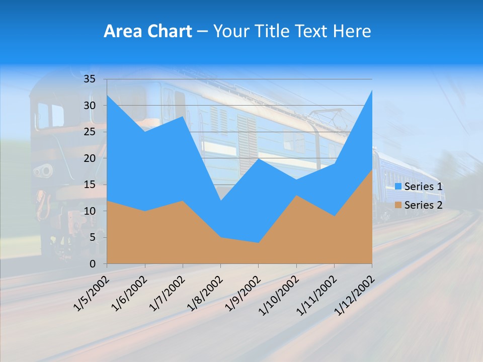 Electric Train Sky PowerPoint Template