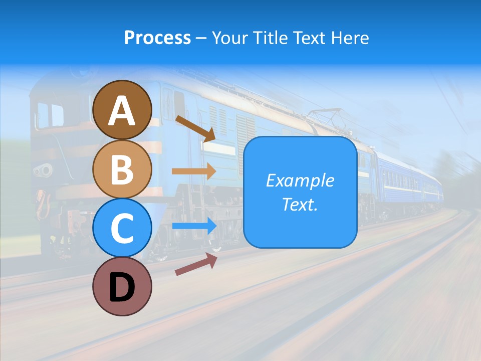 Electric Train Sky PowerPoint Template